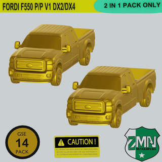 f550 furgone v2 guado f350 macchina veicolo camion automobile Raccogliere ambulanza polizia ranger sla resina fdm 1 200 3d print model - Mito3D