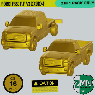 f550 furgone v4 2 1 guado f350 macchina veicolo camion automobile Raccogliere ambulanza polizia ranger sla resina fdm 200 3d print model - Mito3D