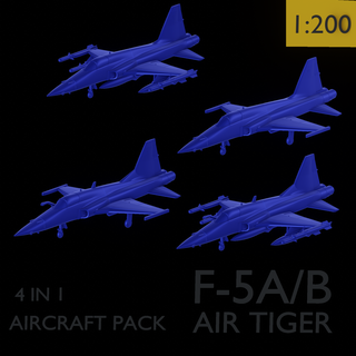 f5c 4in 1 paquete juego f5a f5 cuerda norte aeronave combatiente jet avión f 5 3d print model - Mito3D