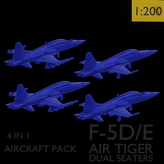 f5d 4in 1 pack Game f5 northrop north aircraft fighter jet aiplane f-5d 3d print model - Mito3D