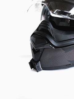 f70 hjc Kinn montieren hq gopro Standard Schnalle Adapter Kinnhalterung Helm Motorrad pov Aktion Nocken 3d print model - Mito3D