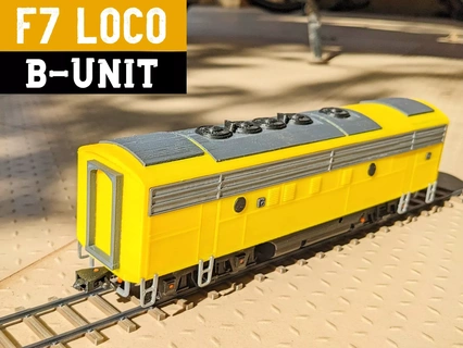 f7 locomotora b unit abierto fuente modelo tren rc escala diesel ModelTrains entrenar 3d print model - Mito3D