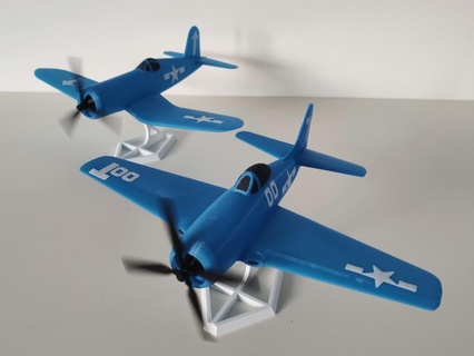 f8f Bärenkatze einfach 1 48 Modell Kit Flugzeug Kämpfer Marine spiralisiert Vase Modus ww2 wwii Modelle 3d print model - Mito3D