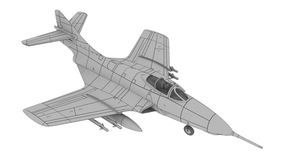 f9f 8t Puma rc 70mm edf v2 archivos prueba f 9 f9 avión jet 3d print model - Mito3D