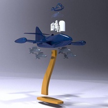 f9f pantera funko popular avión juguetes acción figura 3d impresión estrella guerras maravilla dc historietas friki rc 3d print model - Mito3D
