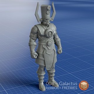 f 008 galactus meraviglia 3d print model - Mito3D
