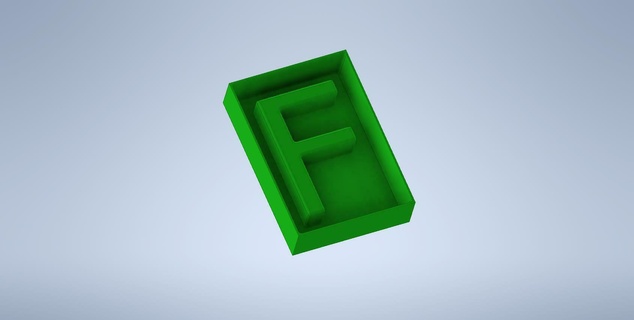 Lettera modulo calcestruzzo silikon 3d print model - Mito3D