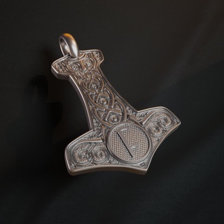 f g h j personal thor pendant hammer viking celtic necklaces jewelry 3d print model - Mito3D