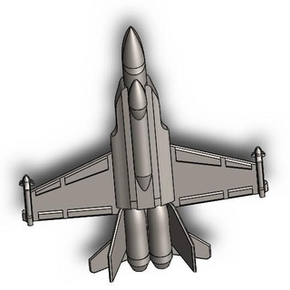 fa 18 fun airplane f18 fighter model decor 3d print model - Mito3D