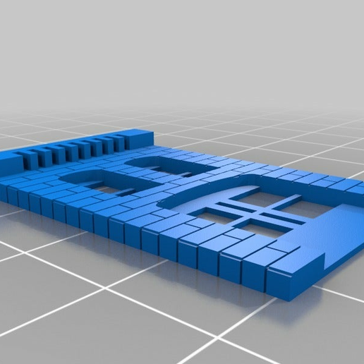 fa ade 2x2 Architektur angepasst Gebäude Strukturen 3D print model - Mito3D