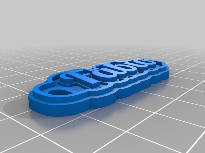 fabio customized keychains 3D print model - Mito3D