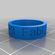 fablab ring jewelry customized rings 3d print model - Mito3D