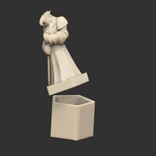 fábula torre del dragón de la estatua funcional caja casa los contenedores almacenamiento perdido fantasía contenedor capítulos cuadro aniversario 3d print model - Mito3D
