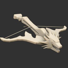 fable original crossbows & bows x7 game props master legendary geo dragon crossbow bow anniversary 3d print model - Mito3D