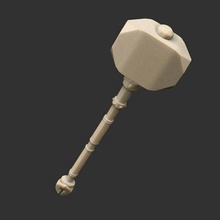 fable original hammers & maces x11 game props mace king heavy hammer great chicken bandit armour armor anniversary 3d print model - Mito3D