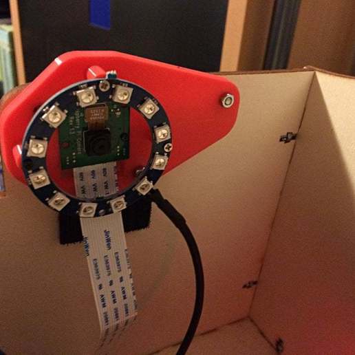 fabscan - pi camera mount cube-case tool 3d printing raspberry created freecad 3D print model - Mito3D