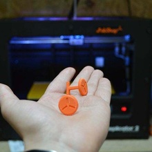 boutique fabrique manchette lien boutons mode bouton Orange chemise portable accessoires 3d print model - Mito3D