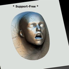 face emerge 001 art visage crier émerger mur carbonite piégé 3d print model - Mito3D