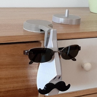 face shape lunettes titulaire soutien soleil 3d print model - Mito3D