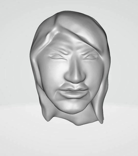 Gesicht Tochter Frau Zorn 3d 3d print model - Mito3D