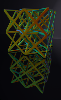 face centered cubic lattice structure 3d print model - Mito3D