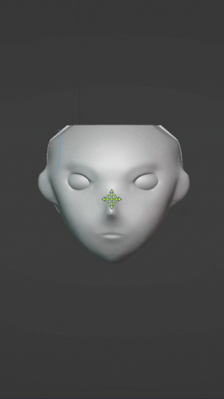 Gesicht Eyeliner trainieren abgegrenzt 3D print model - Mito3D