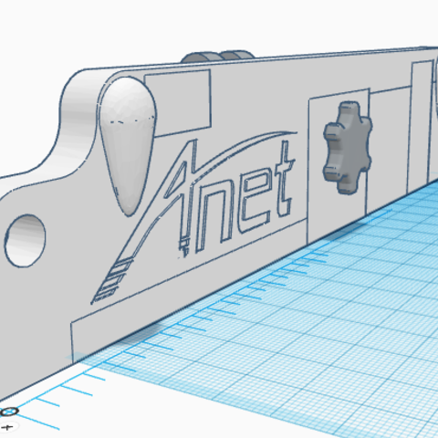 delante del eje y anet a8 gadget 3D print model - Mito3D