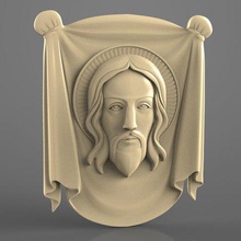 rosto de jesus cnc arte modelo 3d a 3d print model - Mito3D