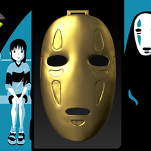 face mask - shigiro's journey art cosplay noface anime 3d print model - Mito3D