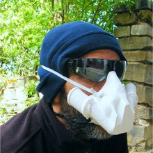 máscara facial com cartuchos ferramenta starwars cosplay escudo de proteção cuidados segurança poluição respirador filtro saúde higiene vírus corona covid-19 covid 19 reutilizáveis 3d print model - Mito3D