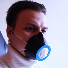 yüz maskesi değiştirilebilir filtre - covid19 gadget maske corona virüs Corona covid-19 3d print model - Mito3D
