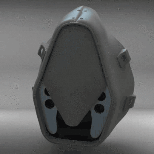 face mask fallout 2 tool covid 19 facemask coronavirus filter 3dvscovid19 3D print model - Mito3D