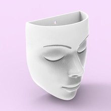 Gesicht Pflanze Topf Kopf Pflanzer 3d print model - Mito3D