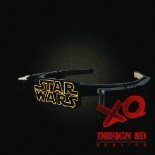 face shield star wars fashion 3d print model - Mito3D