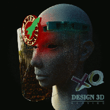 viseira l planet express futuro escudo facial a arte 3d print model - Mito3D
