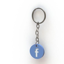Facebook porte clés 3d print model - Mito3D