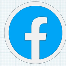 facebook logo art brand instagram madewithtinkercad oculus svg whatsapp signs logos 3d print model - Mito3D