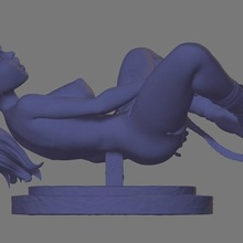 facehugger masturber fille femme sculpture modèle masturbation extraterrestre 3d print model - Mito3D