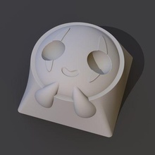 faceless keycap cherrymx mechanicalkeycap custom japan anime art spirited away 3d print model - Mito3D