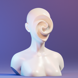 rosto cara fracasso escultura estátua deco decorativo decoração arte 3d print model - Mito3D