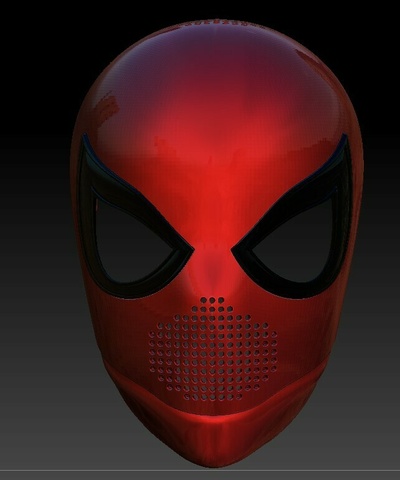 faceshell custom andromeda spiderman spider man mask 3d print model - Mito3D