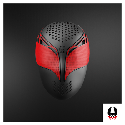 facette homme araignée enfer gala ps5 jeu coquille masque protection 3d print model - Mito3D