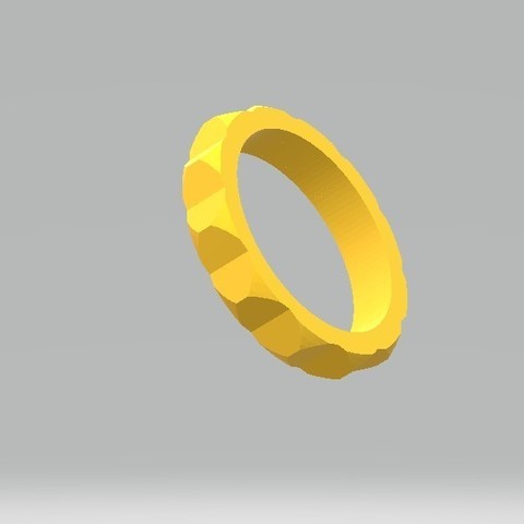 facet ring jewelry ladies 3D print model - Mito3D