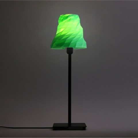 facet table lamp home 3D print model - Mito3D