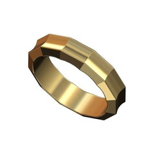 facettiert konkav Mode Ring Größen 5to10 3d drucken Modell Schmuck Band druckbar Stapler stapelbar geometrisch Herren 3d print model - Mito3D