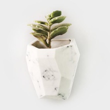 faceted modular wall planter home 3d print model - Mito3D