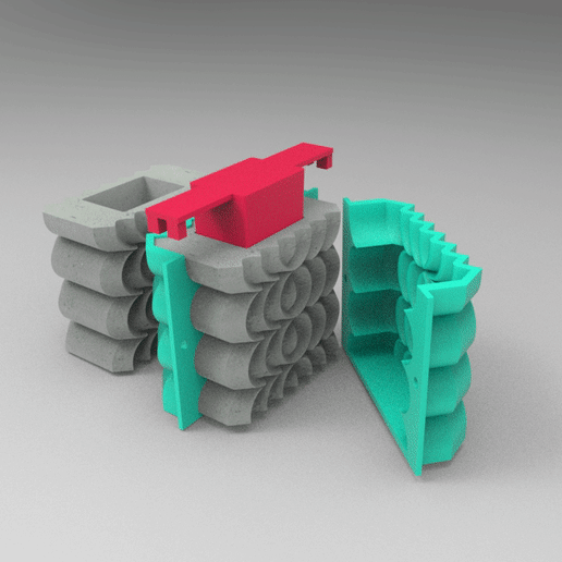 facetté origami moule ciment fleur pot jardinière poly 3D print model - Mito3D