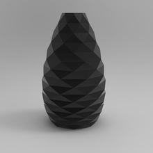 sfaccettato origami vaso pentola fiori bottiglia arte scolpire parametrico piegato patrono 3d print model - Mito3D