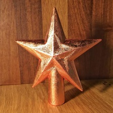faceted star decorations home christmas ornament tree hanging pendant topper 3d print model - Mito3D