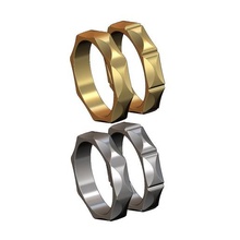 yönler grup 3d Yazdır model takı yüzük motif yönlü faset geometrik düğün nişan yazdırılabilir altın gümüş mücevher sterlin lüks kopya kabarcık küre yüzükler 3d print model - Mito3D